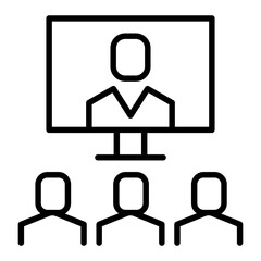 Obraz premium Online Meeting icon