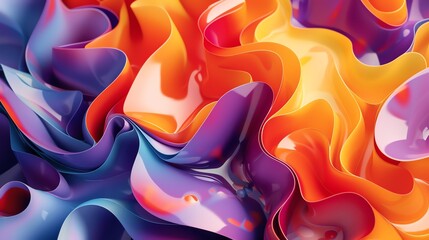 Enchanting abstract colorful visuals for product advertising