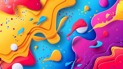 Hypnotic abstract colorful designs for product announcements