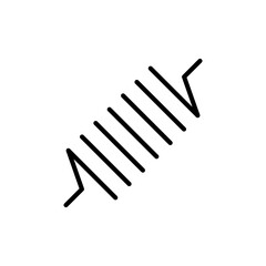 Obraz premium Spring, coil and absorber icon