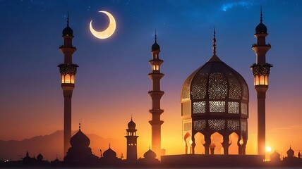 Eid al adha islamic festival social media template