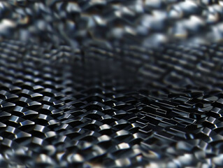 Obraz premium A close up of a metal mesh background.