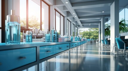 laboratory interior in hospital