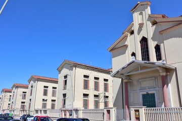 Lido di Ostia - Scorcio dell'ex Colonia Marina sul Lungomare Toscanelli