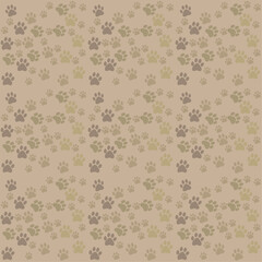 Animal footprint pattern (includes seamless pattern swatch)