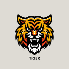Tiger Face Logo Mascot or Vector Illustration