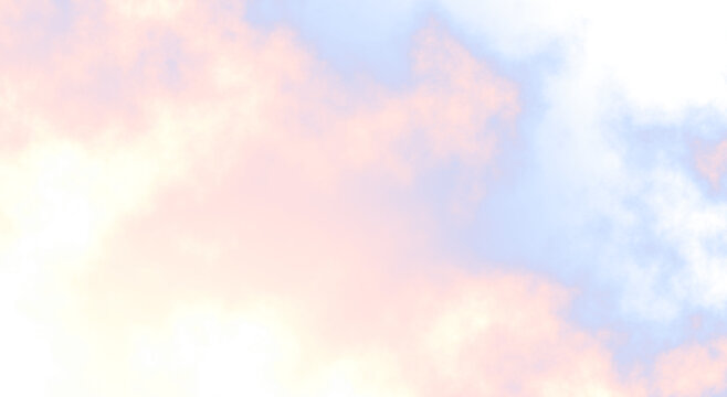 Isolate magic rainbow colours fog and clouds on transparent backgrounds specials effect 3d render png. Heaven unicorn clouds.