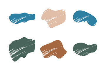 Grunge Blobs Fluid Shapes pictogram symbol visual illustration Set.