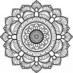 Coloring Mandala picture 