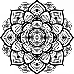 Coloring Mandala picture 