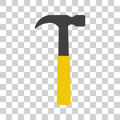 hammer icon on white background