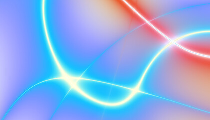 Energy lines with transparent gradient background. Elegant rainbow colours wavy line on Transparent png overlay background