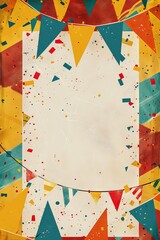 Fototapeta premium Invitation card design for birthday
