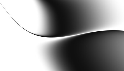 Blurred transparent gradient background. Elegant black wavy line on Transparent png overlay...