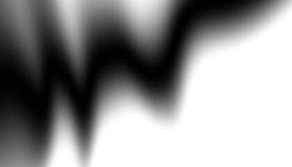 Blurred transparent gradient background. Elegant black wavy line on Transparent png overlay...