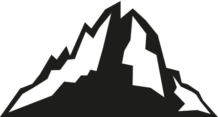 Mountain icon .Mountain silhouette