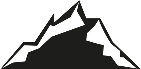 Mountain icon .Mountain silhouette