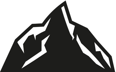 Mountain icon .Mountain silhouette