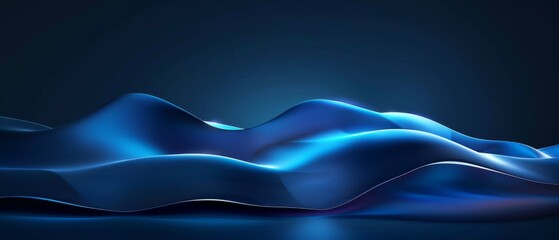 Abstract blue background with a glowing light effect (kitchen glass)