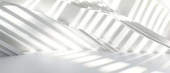 Obraz premium Abstract white background with diagonal geometric shapes (kitchen glass)