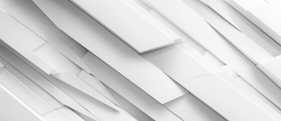 Obraz premium Abstract white background with diagonal geometric shapes (kitchen glass)