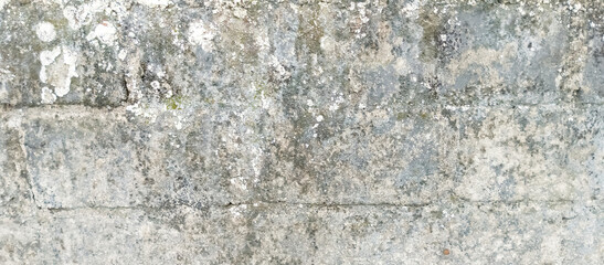 The cement wall of the old house