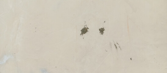 The cement wall of the old house
