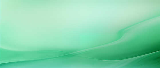Abstract Green Wave Background with Light Gradient