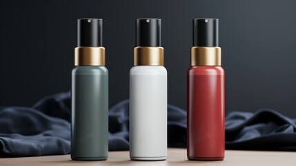 Obraz premium Pump dispenser bottle Mock up. Pump dispenser mock up. Natural cosmetics product packaging mockup. Hair care beauty product mock-up. 3d beauty bottle mockup. Cosmetic package mockup set