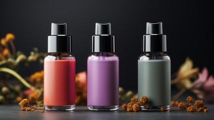 Pump dispenser bottle Mock up. Mock up glass pump bottle. Pump dispenser mock up. Natural cosmetics product packaging mockup. 3d beauty bottle mockup. Cosmetic package mockup set