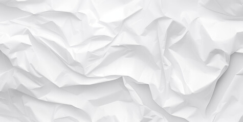 Obraz premium Abstract background of crumpled white paper texture