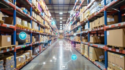 Warehouse management system with innovative internet of things technology
