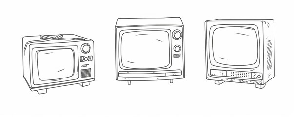 vintage television set displaying black and white films