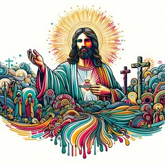 jesus christ religious images of jesus christ religious images image art realistic lively card design illustrator.