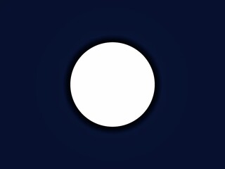 Black background with white circle in the middle