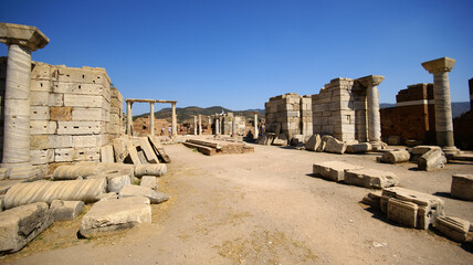 Fototapeta premium St. Jean Church Ruins are in Selcuk, Izmir, Turkey.