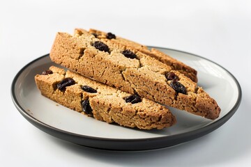 Sparkling Almond and Raisin Biscotti with Turbinado Sugar