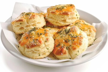 Delicious Homemade Cheddar Biscuits with Fresh Herb Butter
