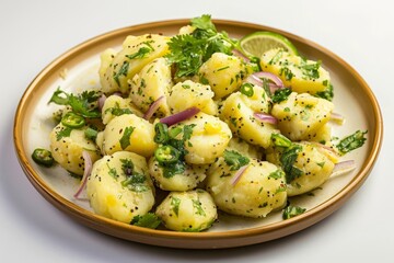 Aloo Bhorta: A Brightened Experience with a Squeeze of Lime on an Elegant Platter