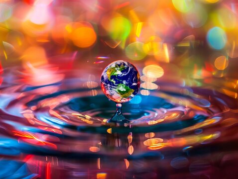 Earth in water by stefano rafaeli on 500px.