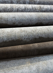 Concrete pipes.