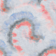 Tie Dye Circle Art. Spiral Dye Background Blue Vector Swirl. Abstract Fabric Texture. Pink Circle Dirty Tie Dye. Brush Endless Texture. Grey Seamless Print. Blue Swirl Watercolor. Spiral Dyed Batik.