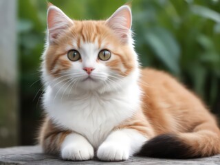 Obraz premium kitty sitting Outdoort 3