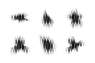 Halftone Triangle Pattern, Reprographic Technique for Simulating Background Set Minimal Style Dynamic Wallpaper