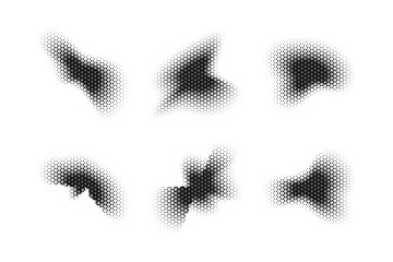 Halftone Triangle Pattern, Reprographic Technique for Simulating Background Set Minimal Style Dynamic Wallpaper