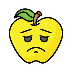 Get your hands on perfectly designed sad emoji icon, customizable vector