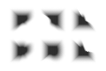 Halftone Triangle Pattern, Reprographic Technique for Simulating Background Set Minimal Style Dynamic Wallpaper