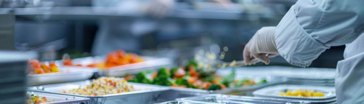 Maintaining safety in airline catering by following food handling and hygiene standards