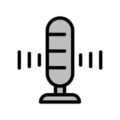 Podcast Line Filled Icon Design