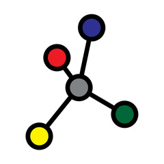 Networking Line Filled Icon Design